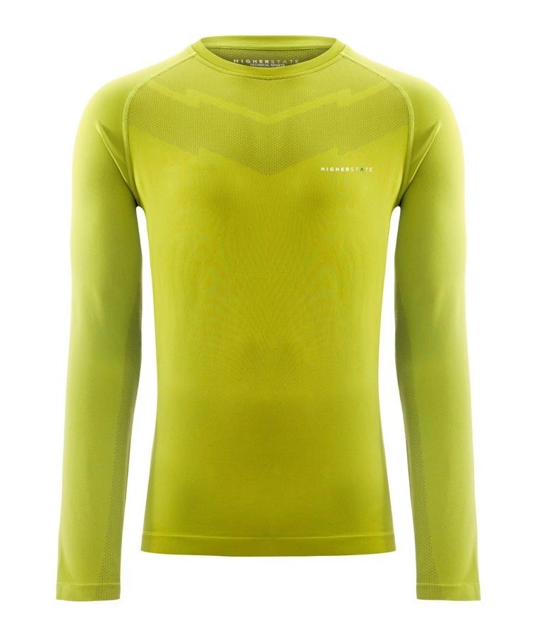 Tee-shirt de sport à manches longues léger et respirant homme Higher State Lime (3)