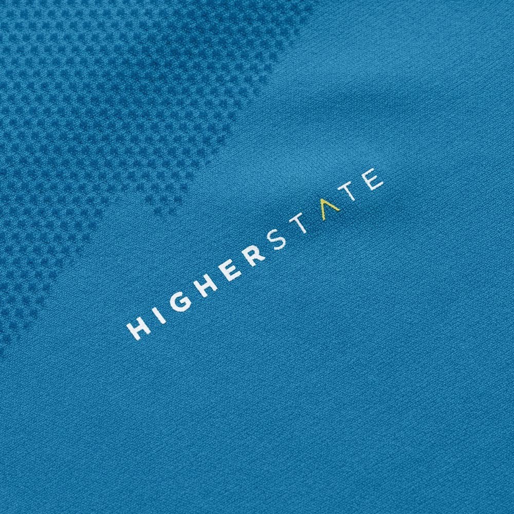Tee-shirt de sport à manches longues léger et respirant homme Higher State Bleu vif (6)