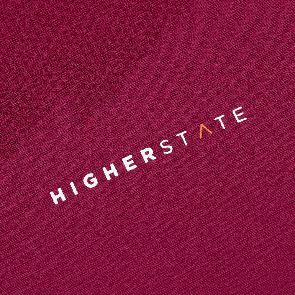 Tee-shirt de sport à manches longues léger et respirant homme Higher State Violet vin (4)