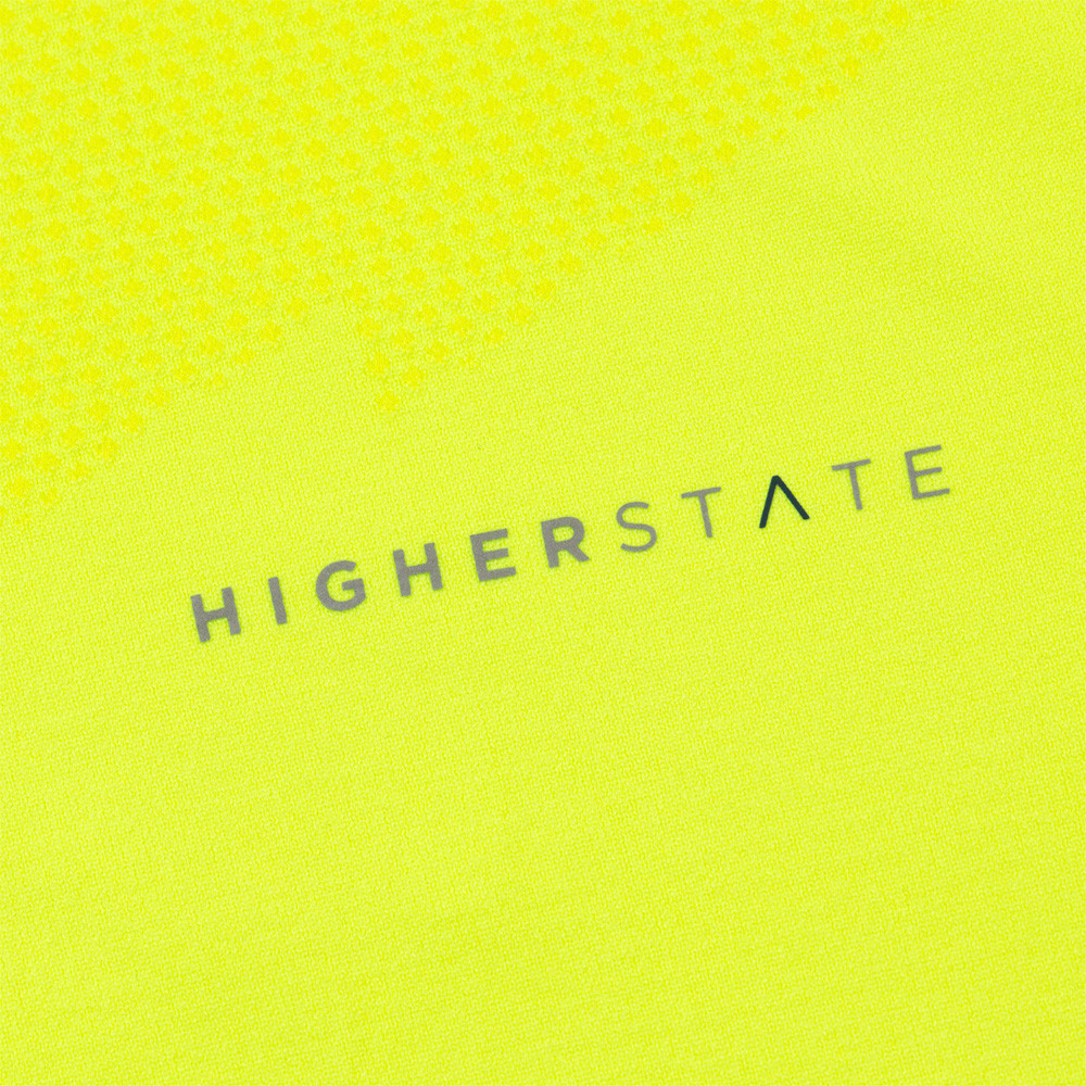 Tee-shirt de sport à manches longues léger et respirant homme Higher State Jaune fluo (4)