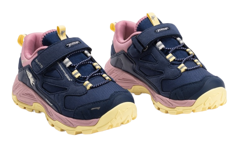 Chaussures marche junior Joma QUITO Bleu marine Rose pâle Jaune pâle 2