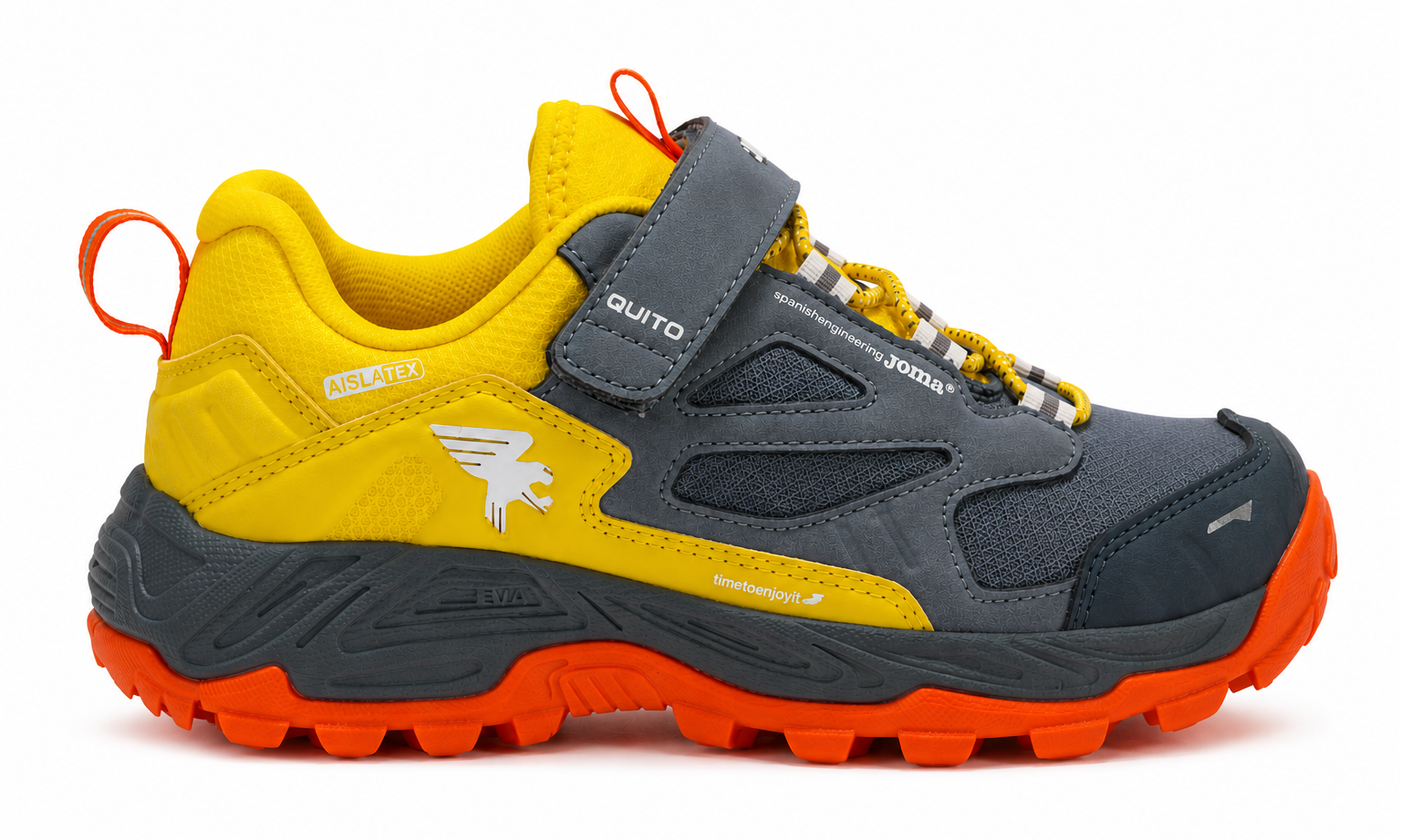 Chaussures marche junior Joma QUITO Gris Jaune Rouge terre 1