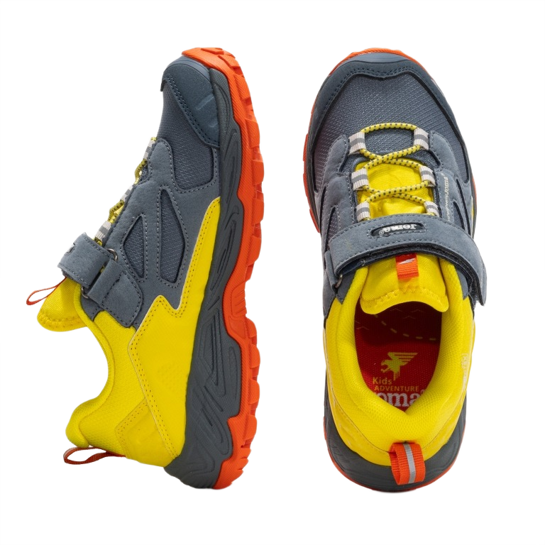 Chaussures marche junior Joma QUITO Gris Jaune Rouge terre 4