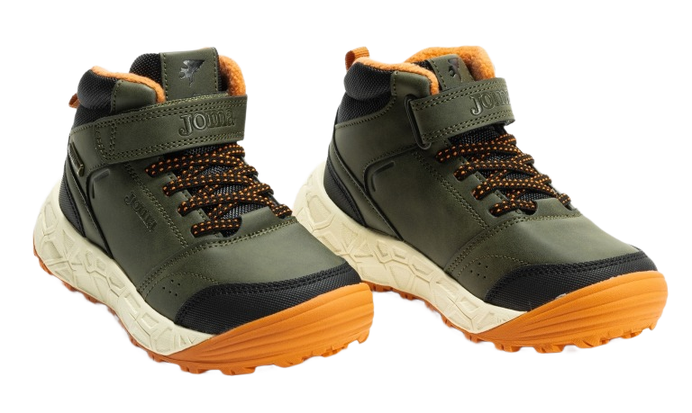 Chaussures marche junior Joma CAMBA Vert kaki Orange Blanc cassé 2