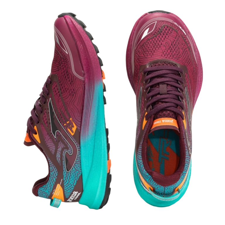 Chaussures trail unisexe Joma TR-6 CARBON Grenat Turquoise Orange corail 4
