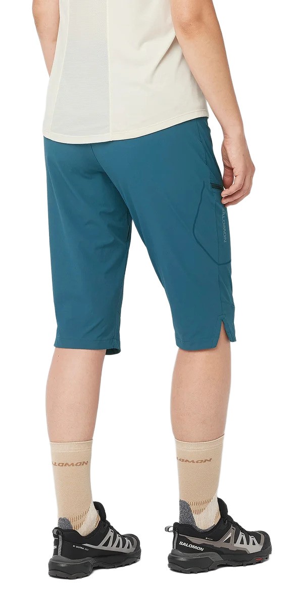 Bermuda de randonnée femme Salomon WAYFARER CAPRI W Bleu pétrol 3