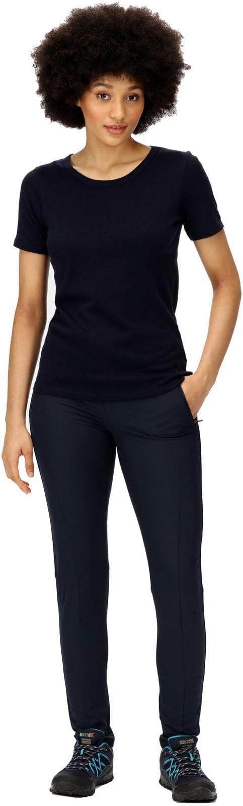 Pantalon de randonnée extensible femme Regatta Pentre Strtch Trs Bleu marine 7