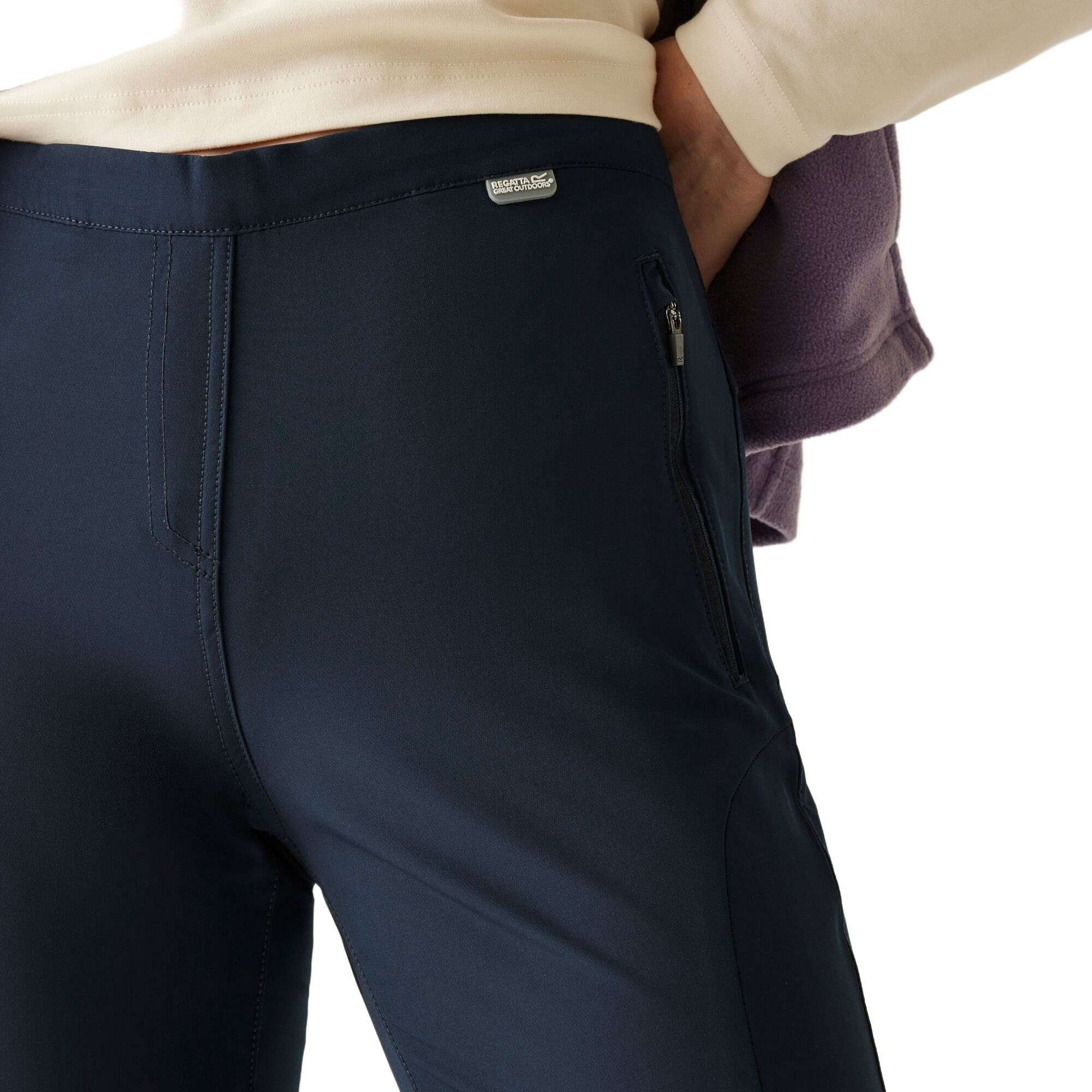 Pantalon de randonnée extensible femme Regatta Pentre Strtch Trs Bleu marine 4