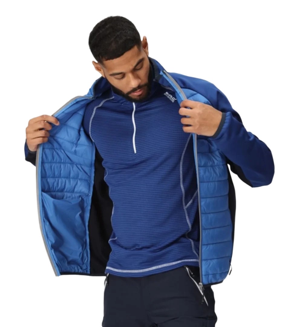 Doudoune intermédiaire de sport respirante homme Regatta Clumber IV Hybrid Bleu royal Bleu marine Bleu vif Gris Blanc 7