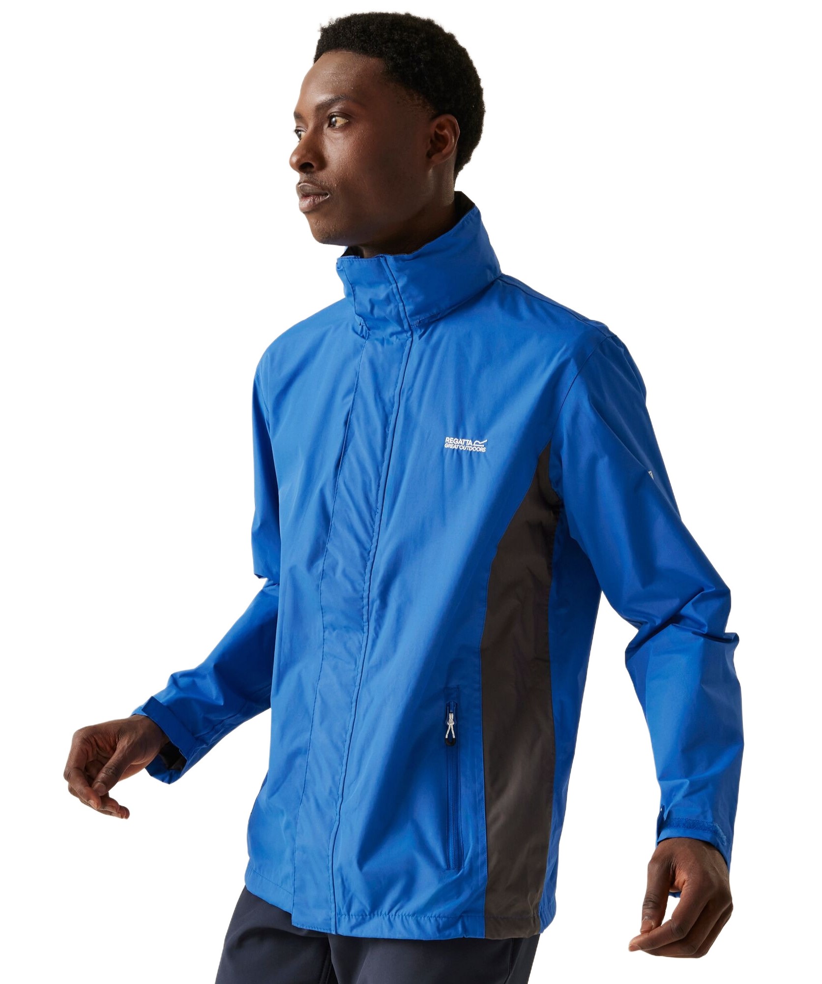 Veste imperméable de sport homme Regatta Matt Bleu oxford Fer Blanc