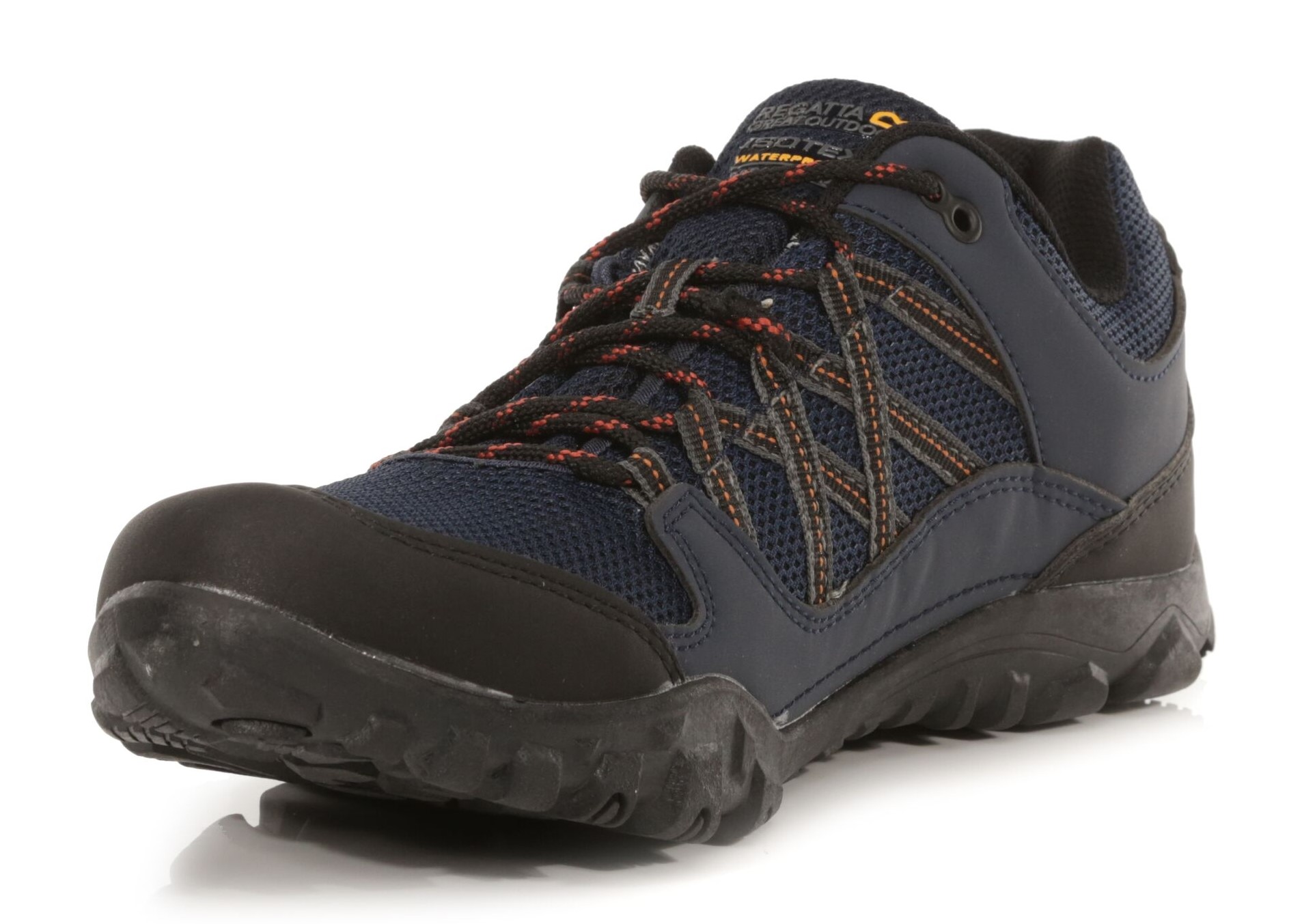 Chaussures marche homme Regatta EDGEPOINT III WP Bleu marine Noir Rouge brûlé 3