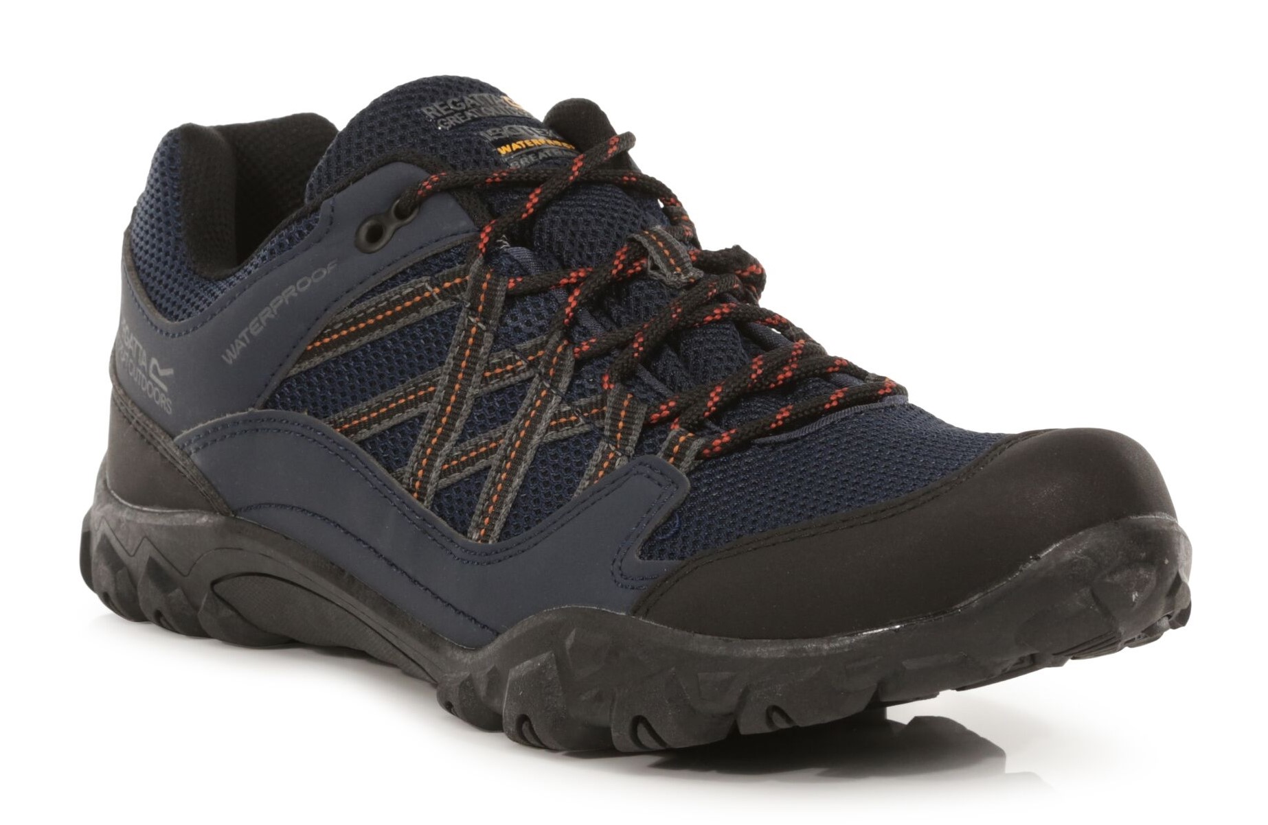 Chaussures marche homme Regatta EDGEPOINT III WP Bleu marine Noir Rouge brûlé 2