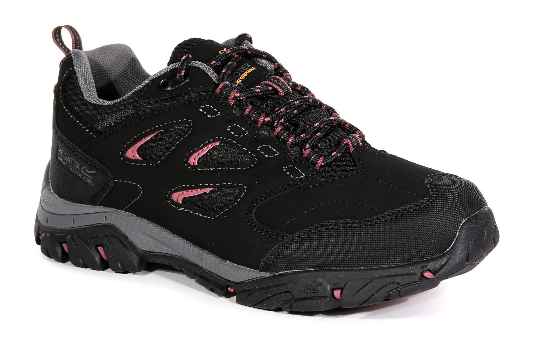 Chaussures marche femme Regatta LADY HOLCOMBE IEP LOW Noir Gris Rose 2