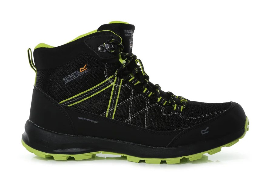 Chaussures marche homme Regatta SAMARIS LITE Noir Citron vert 2