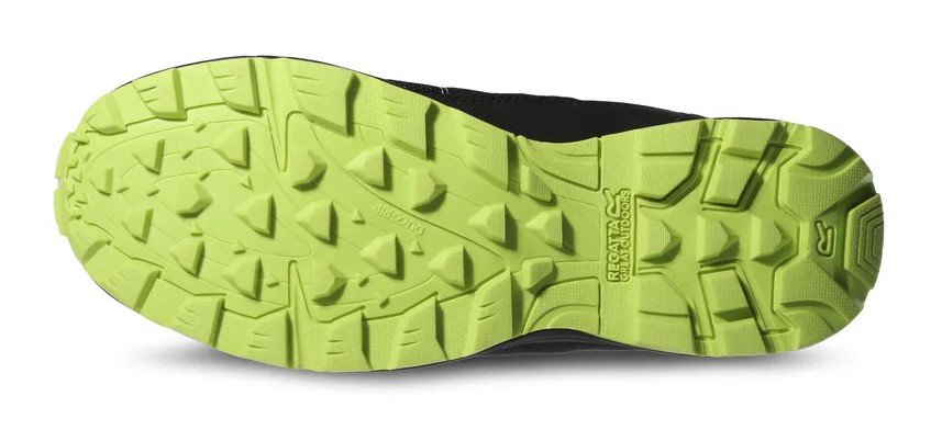 Chaussures marche homme Regatta SAMARIS LITE Noir Citron vert 5
