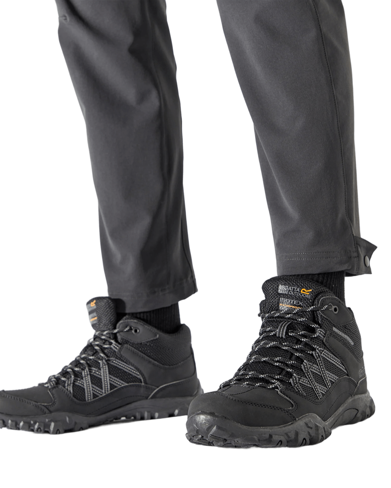 Chaussures marche homme Regatta EDGEPOINT MID WP Noir Gris granit 6