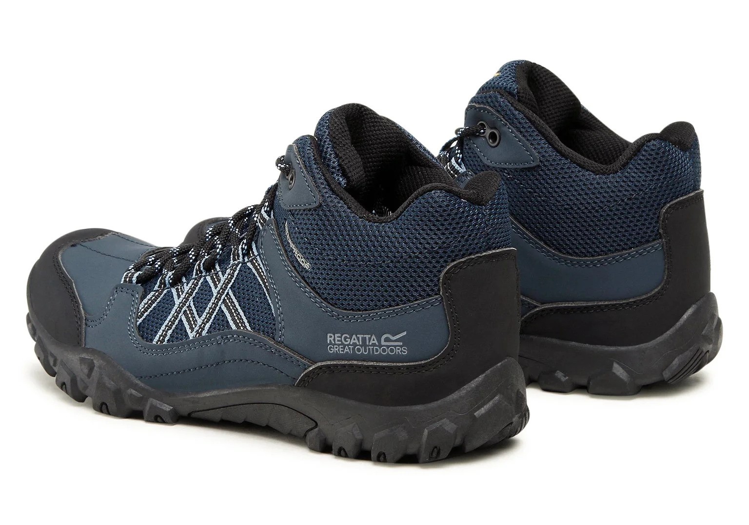 Chaussures marche homme Regatta EDGEPOINT MID WP Bleu foncé Noir Bleu clair 3