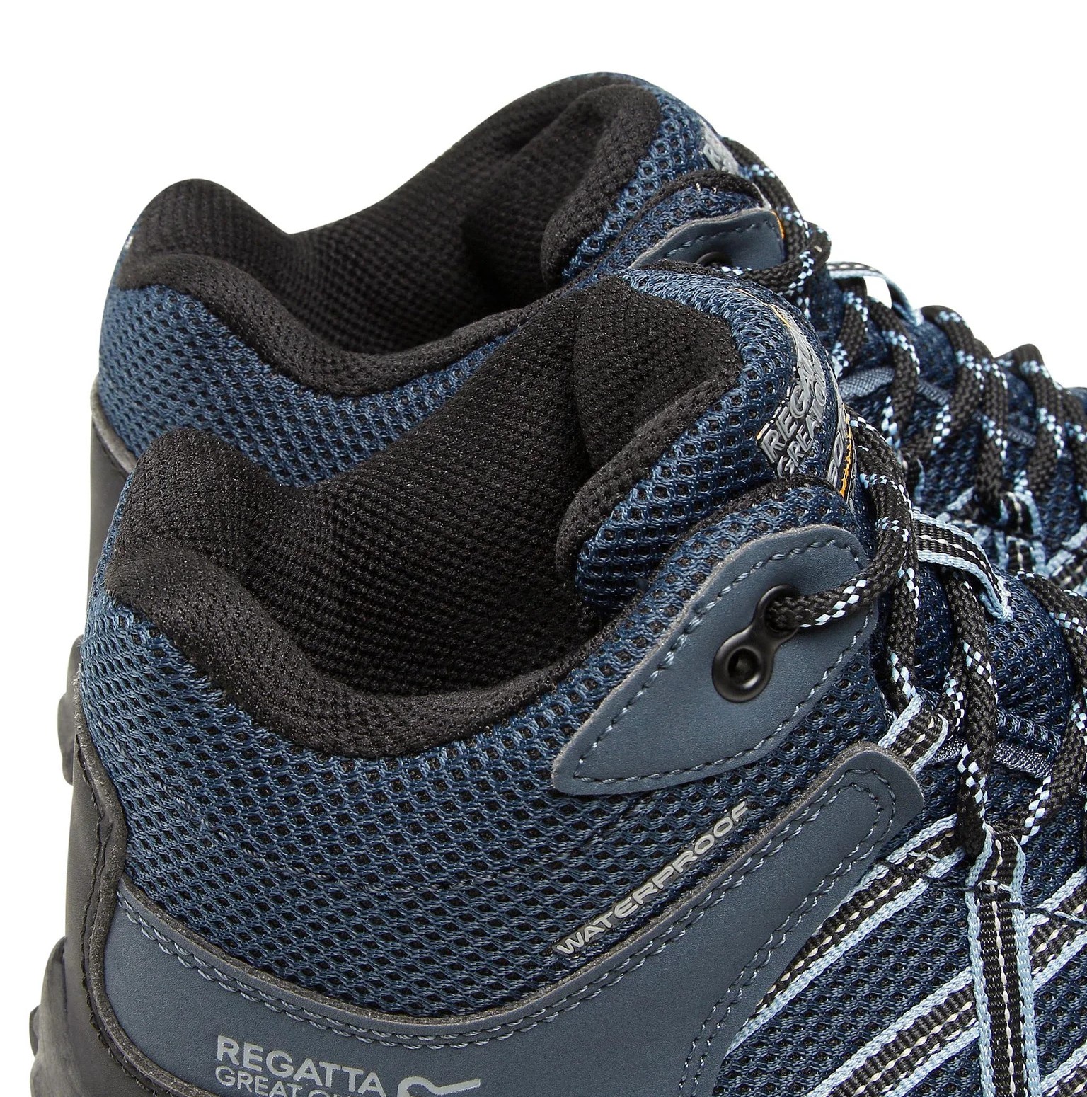 Chaussures marche homme Regatta EDGEPOINT MID WP Bleu foncé Noir Bleu clair 5