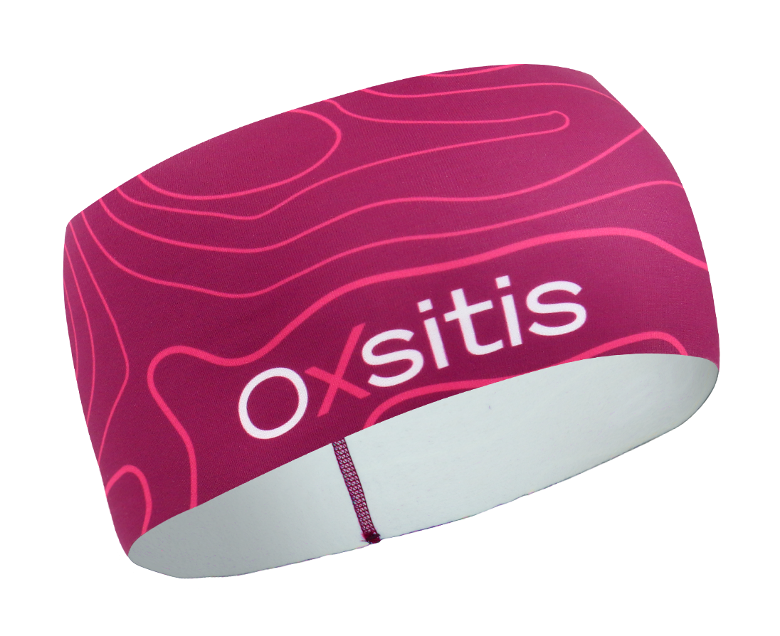 Bandeau technique et respirant femme OXSITIS Origin Violet Rose Blanc 1