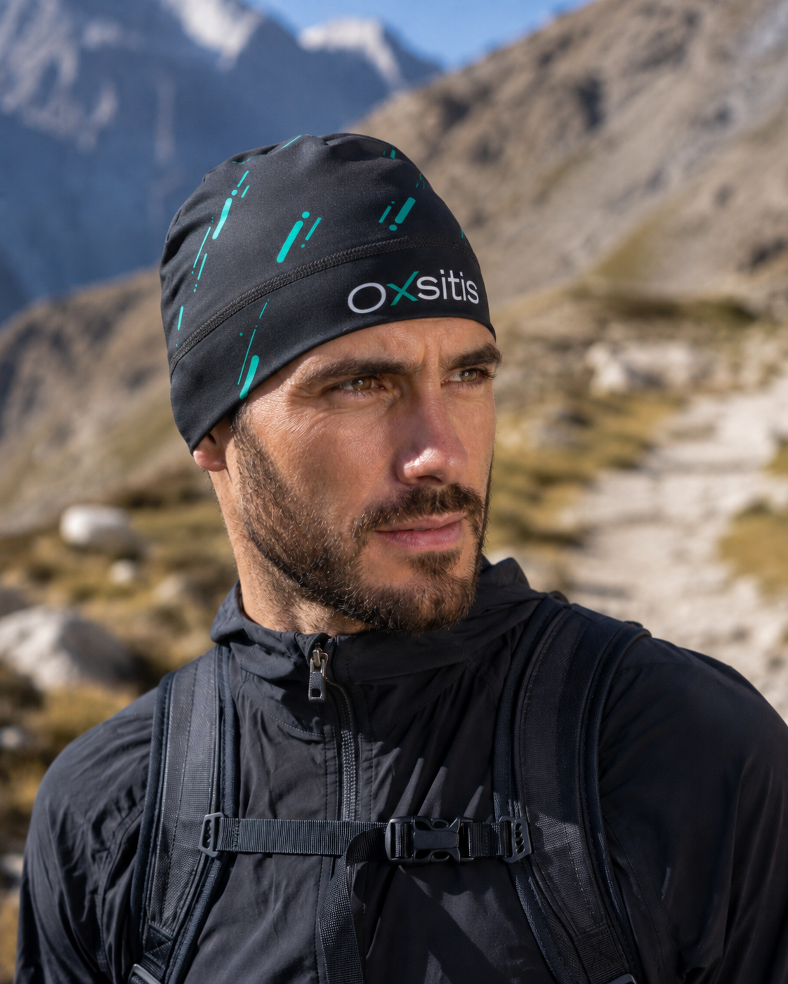 Bonnet technique et respirant unisexe OXSITIS Nordic Discovery Noir Vert 2