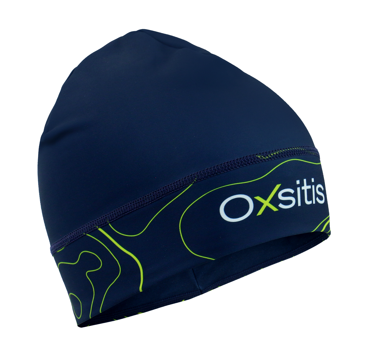 Bonnet technique et respirant unisexe OXSITIS Nordic Origin Bleu marine Vert lime 1