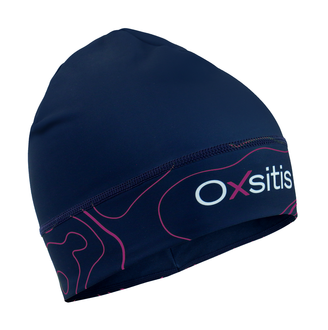 Bonnet technique et respirant unisexe OXSITIS Nordic Origin Bleu marine Violet rose 1