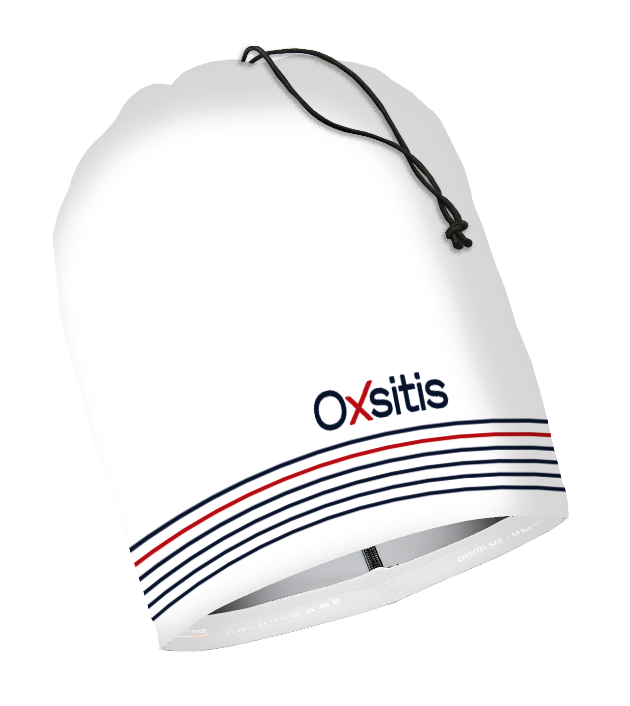 Bonnet tour de cou respirant unisexe OXSITIS BBR Blanc Bleu Rouge 1