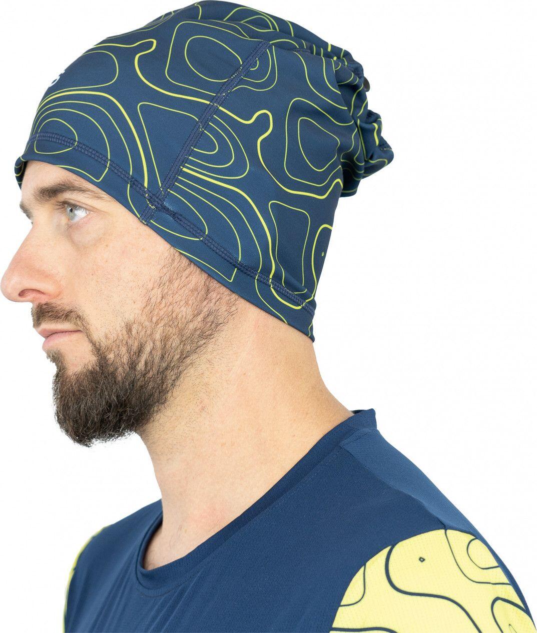 Bonnet tour de cou respirant unisexe OXSITIS Origin Bleu marine Vert lime 5