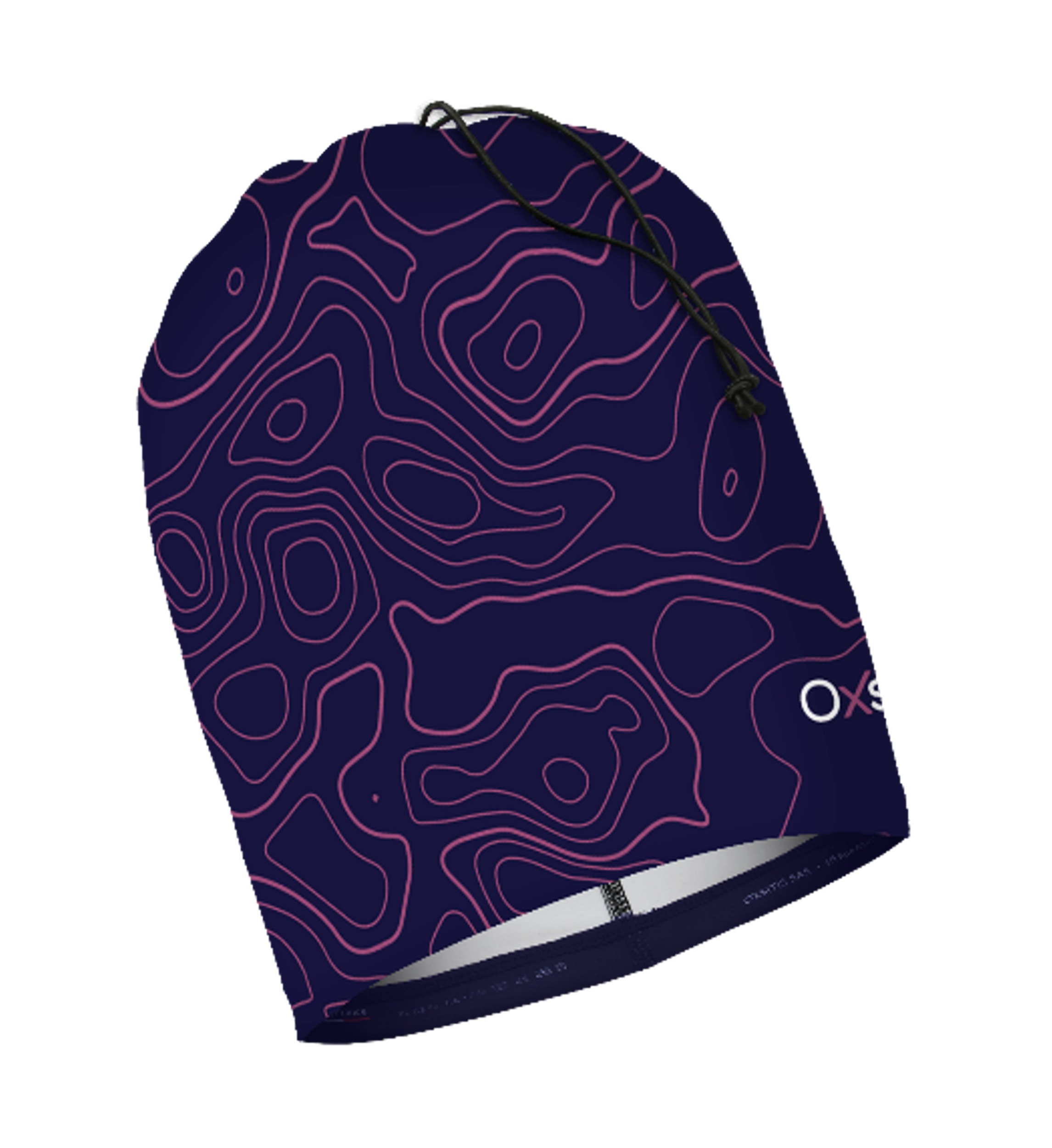Bonnet tour de cou respirant unisexe OXSITIS Origin Bleu marine Violet Rose 1
