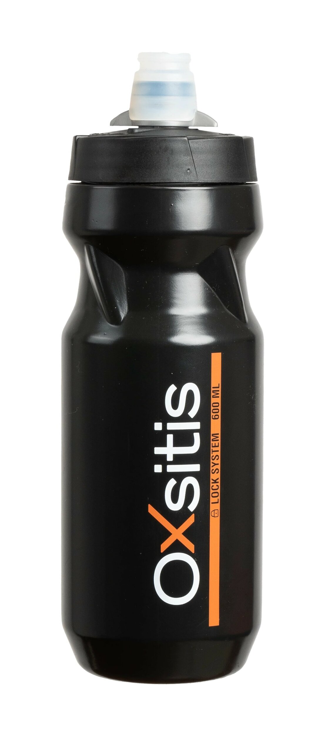 Bidon de sport 600ml OXSITIS Performance Noir Blanc Orange 1