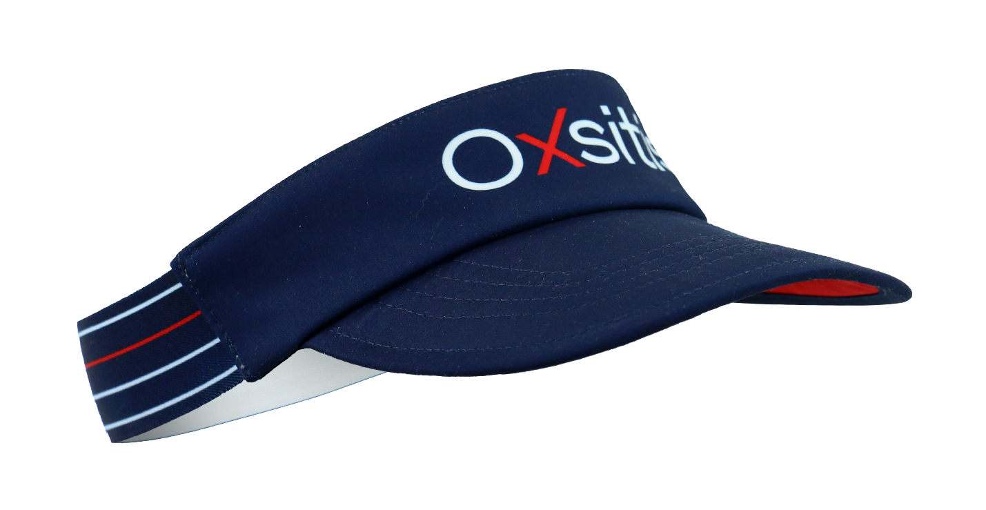 Visière casquette de running unisexe OXSITIS BBR Bleu marine Blanc Rouge 1