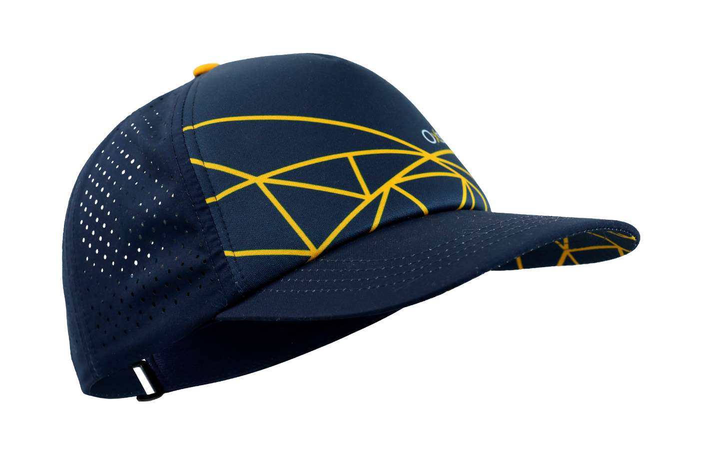 Casquette de sport légère et respirante unisexe OXSITIS Trucker Adventure Bleu marine Jaune orangé 1