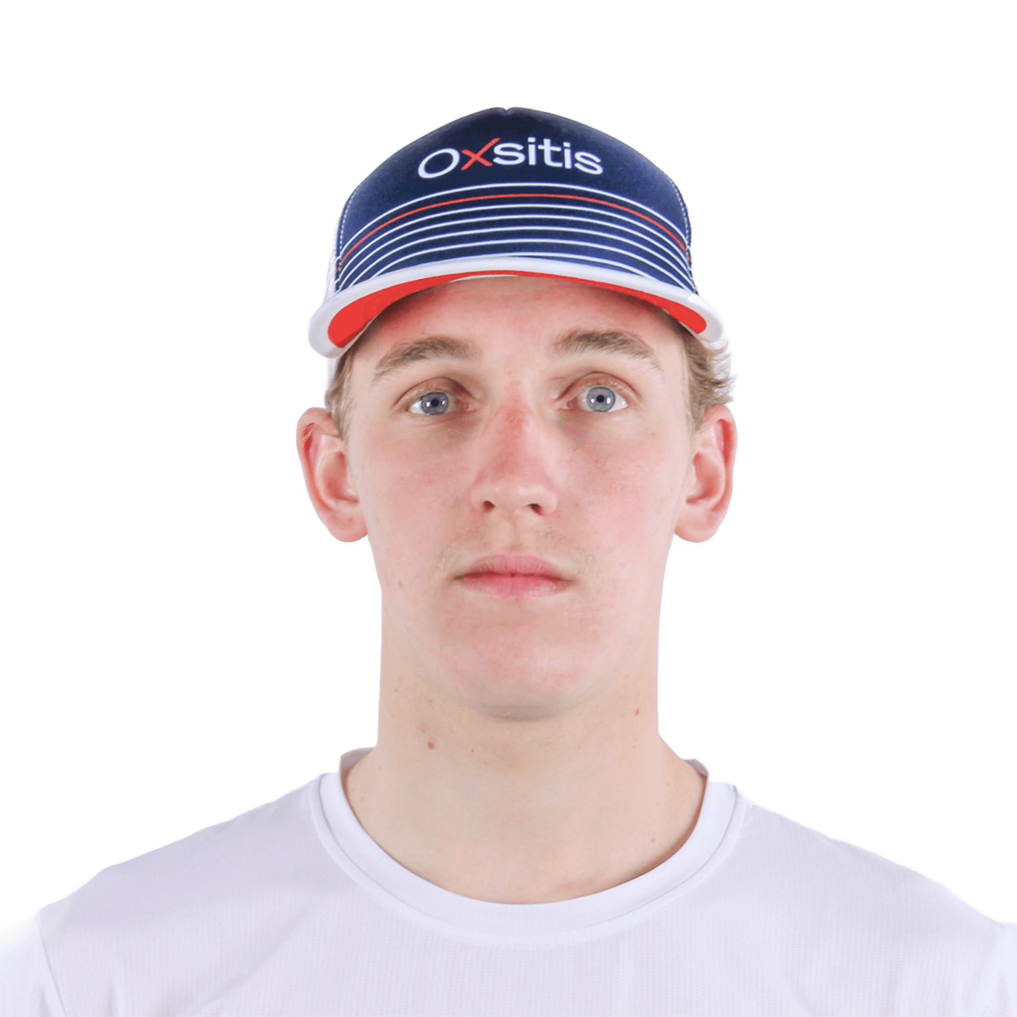 Casquette de sport aérée unisexe OXSITIS Trucker BBR Bleu marine Blanc Rouge 4