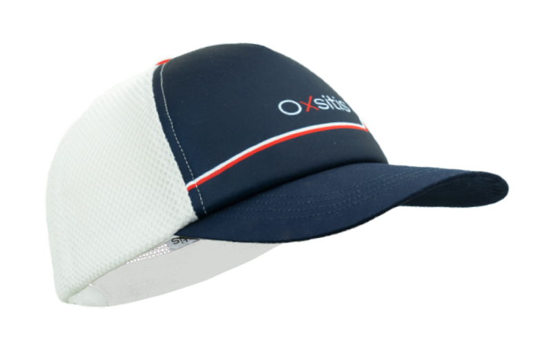 Casquette de sport respirante unisexe OXSITIS Trucker Discovery Bleu marine Blanc Rouge 1