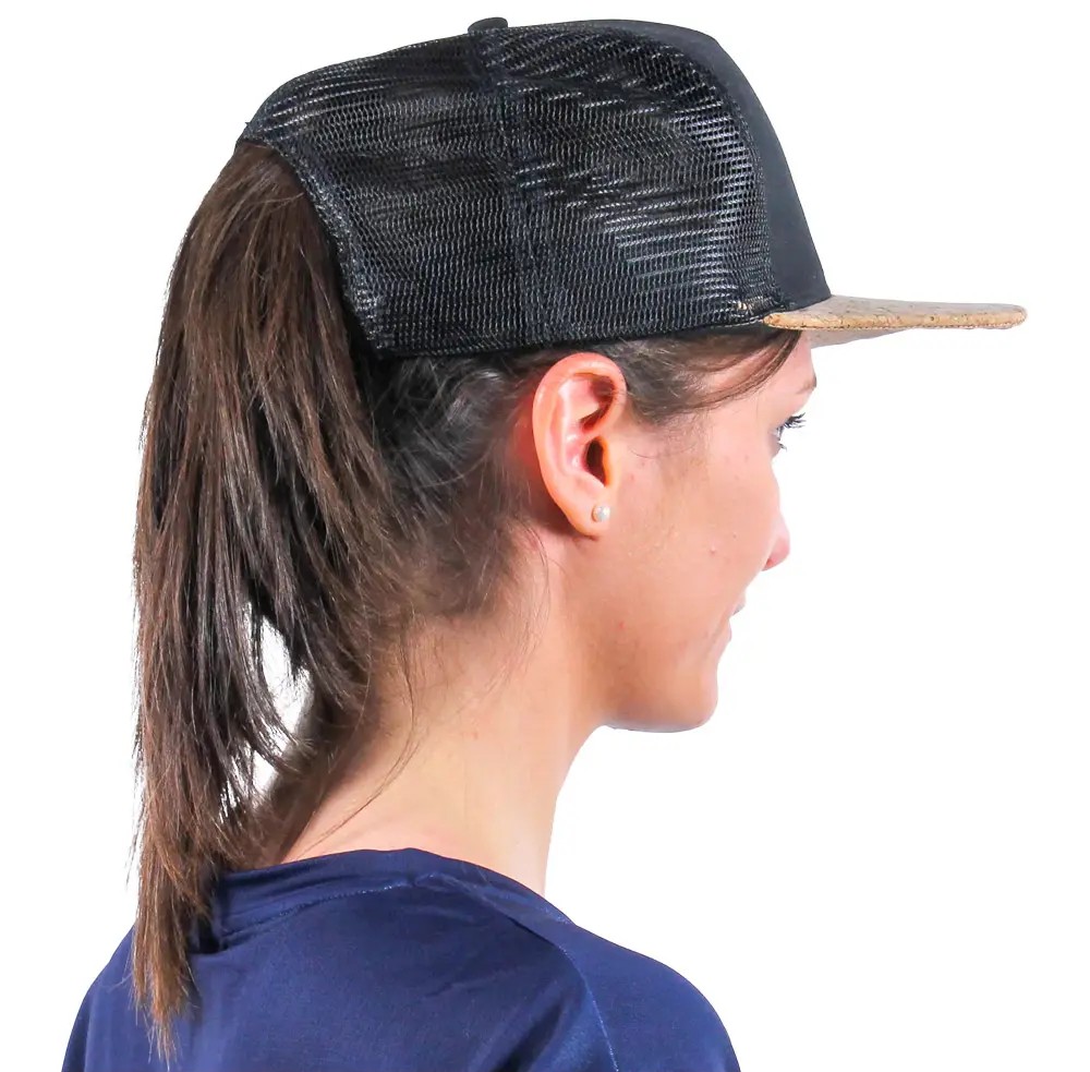 Casquette de sport aérée liège unisexe OXSITIS Trucker Sancy Noir liège 4