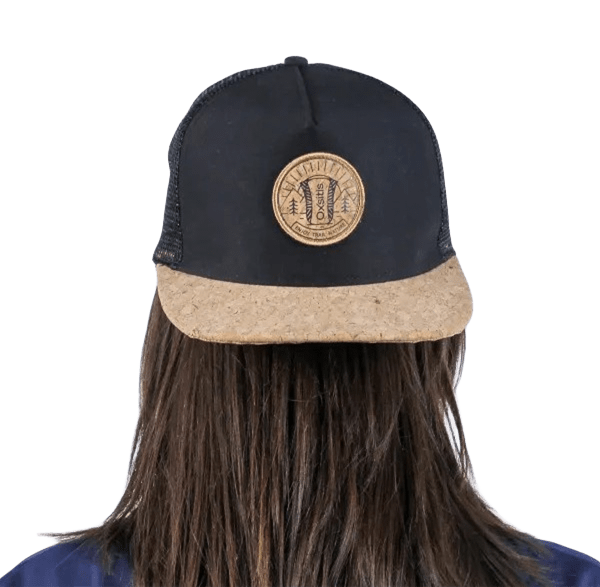 Casquette de sport aérée liège unisexe OXSITIS Trucker Sancy Noir liège 5