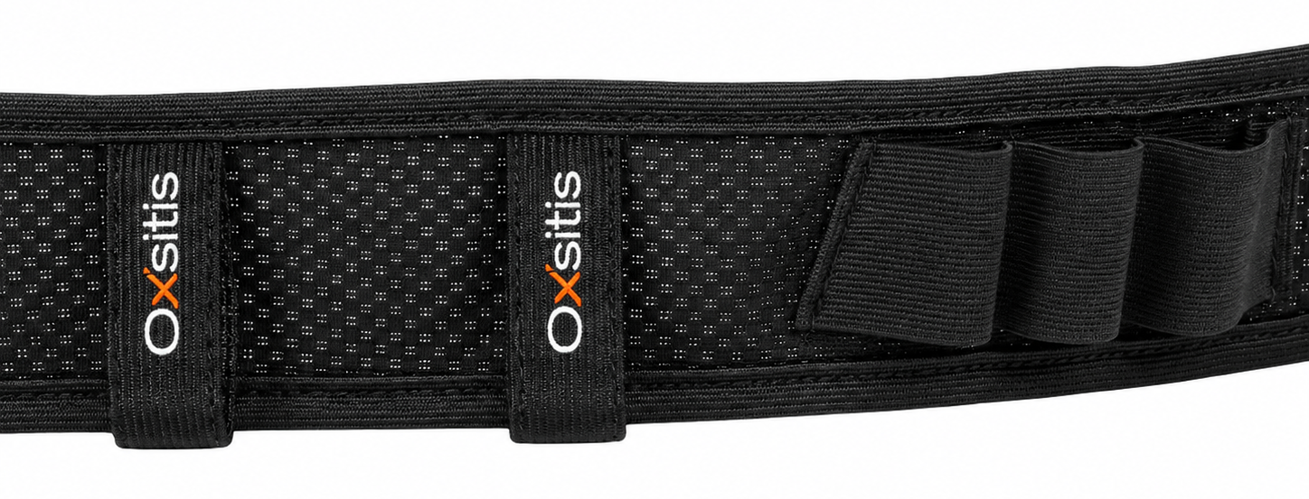 Ceinture porte-dossard avec aimants running triathlon unisexe OXSITIS Noir 2