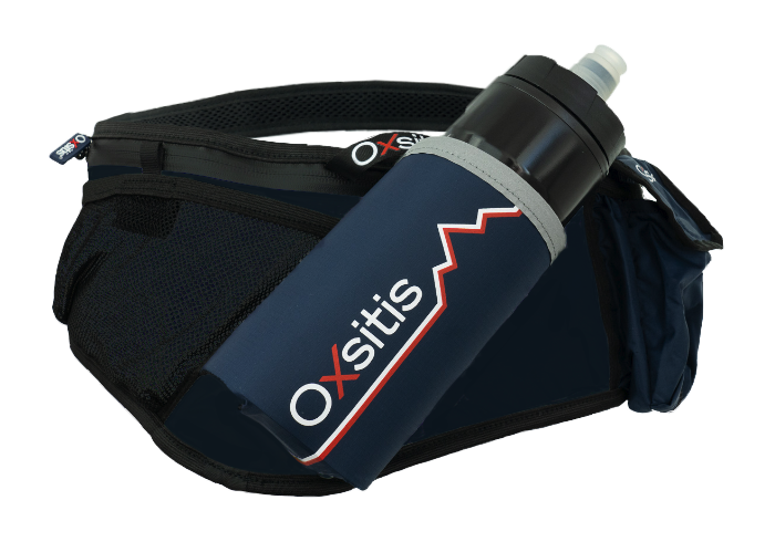Ceinture hydratation avec un bidon 600ml fourni unisexe OXSITIS Hydrabelt Bleu marine Noir 1