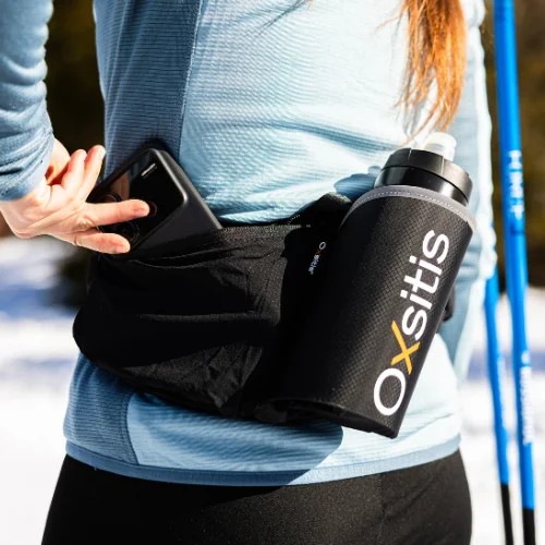 Ceinture hydratation avec un bidon 600ml fourni unisexe OXSITIS Hydrabelt Noir Rouge 3
