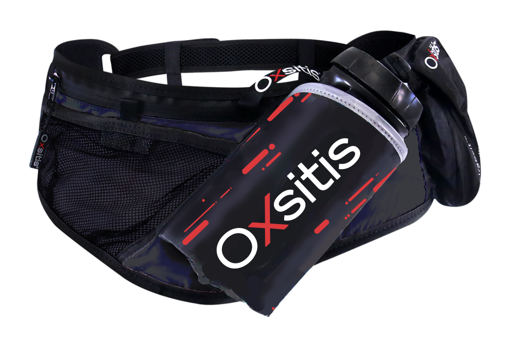 Ceinture hydratation avec un bidon 600ml fourni unisexe OXSITIS Hydrabelt Noir Rouge 1