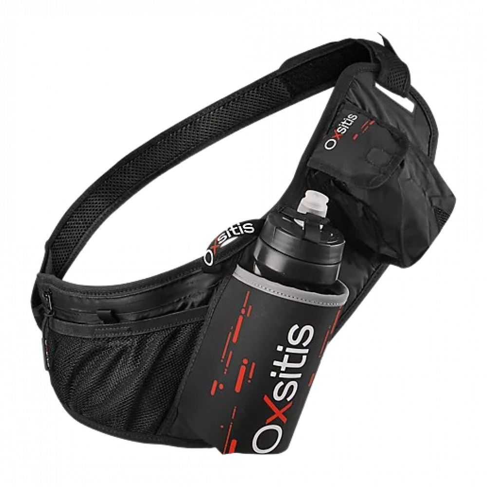 Ceinture hydratation avec un bidon 600ml fourni unisexe OXSITIS Hydrabelt Noir Rouge 2
