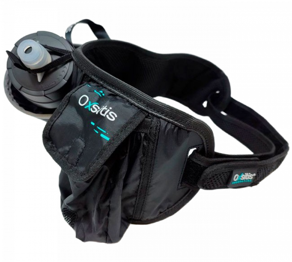 Ceinture hydratation avec un bidon 600ml fourni unisexe OXSITIS Hydrabelt Noir Vert 2