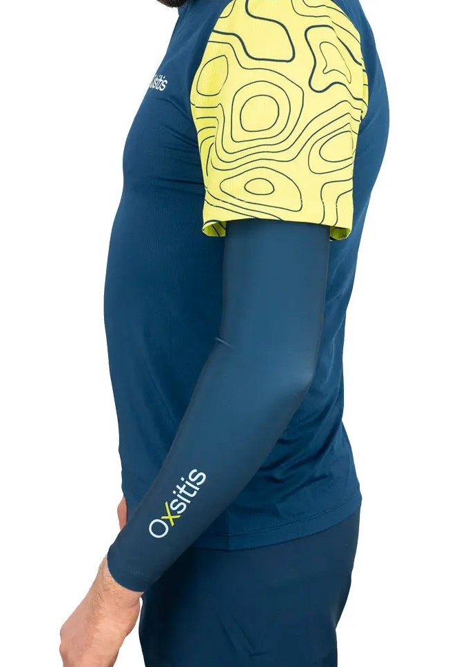 Manchettes techniques et respirantes unisexe OXSITIS Origin Bleu marine Rose Vert lime 9