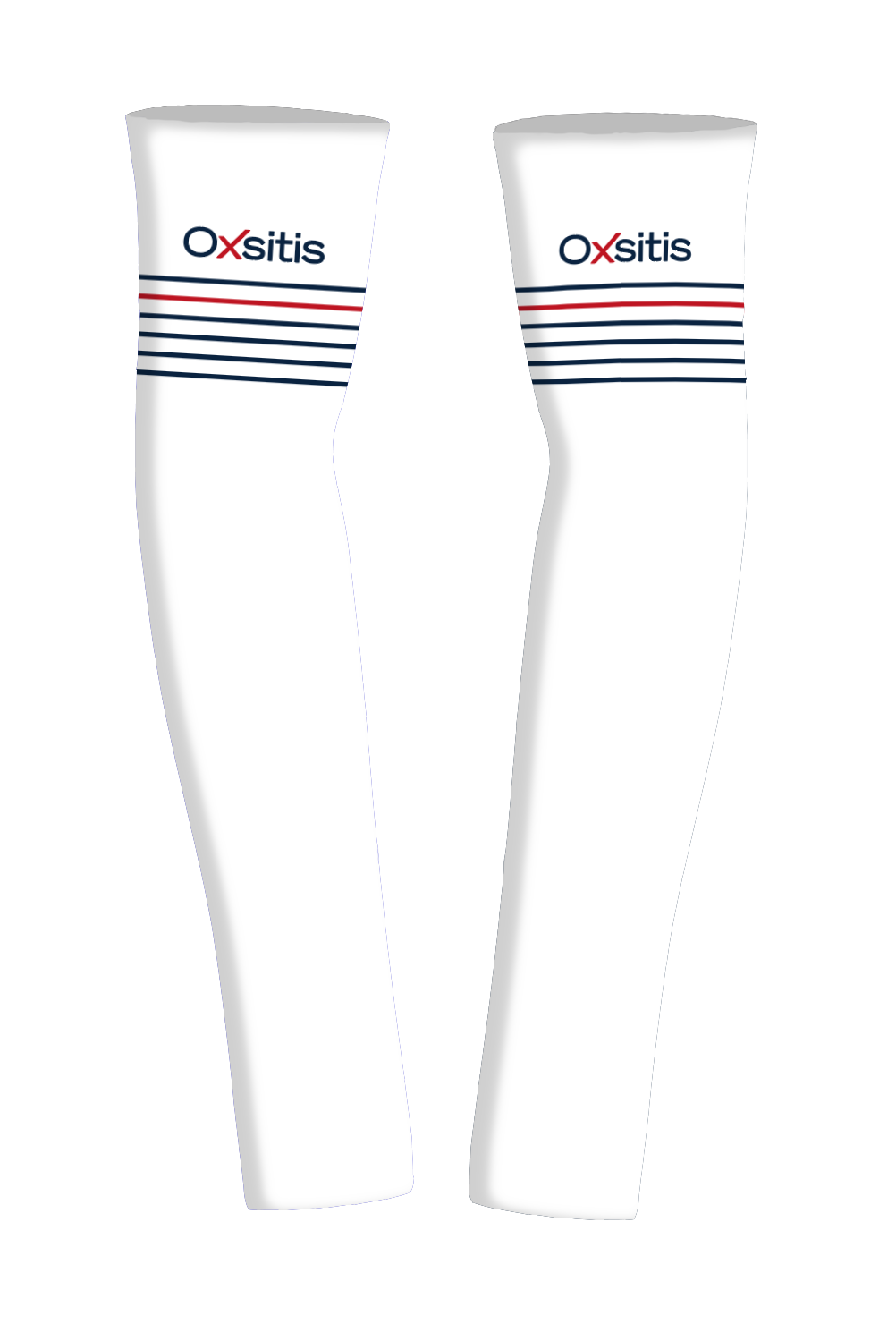 Manchettes techniques et respirantes unisexe OXSITIS BBR Blanc Bleu maine Rouge 2