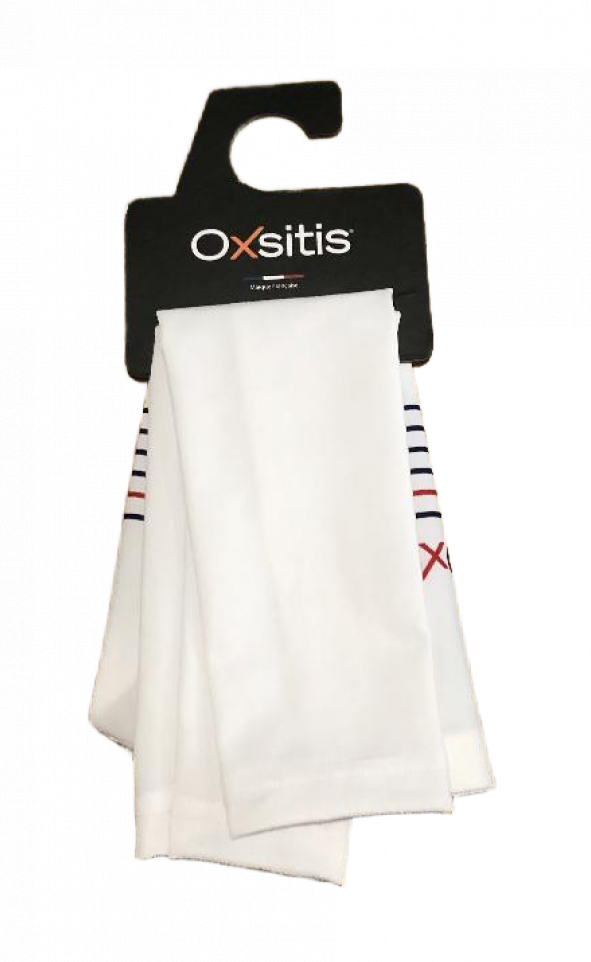 Manchettes techniques et respirantes unisexe OXSITIS BBR Blanc Bleu maine Rouge 6