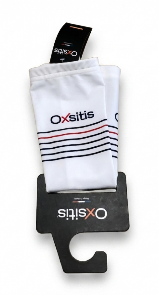 Manchettes techniques et respirantes unisexe OXSITIS BBR Blanc Bleu maine Rouge 5
