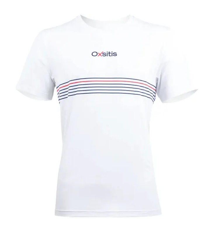 Tee-shirt running technique et respirant unisexe OXSITIS BBR Blanc 1