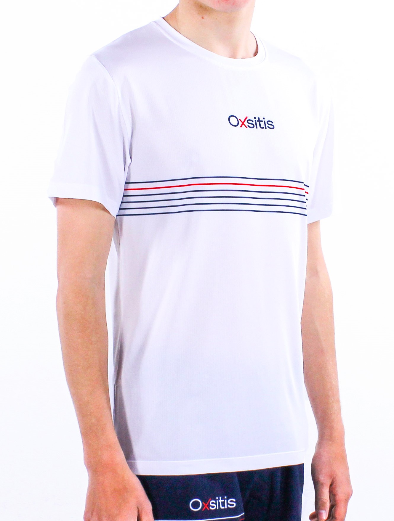 Tee-shirt running technique et respirant unisexe OXSITIS BBR Blanc 2