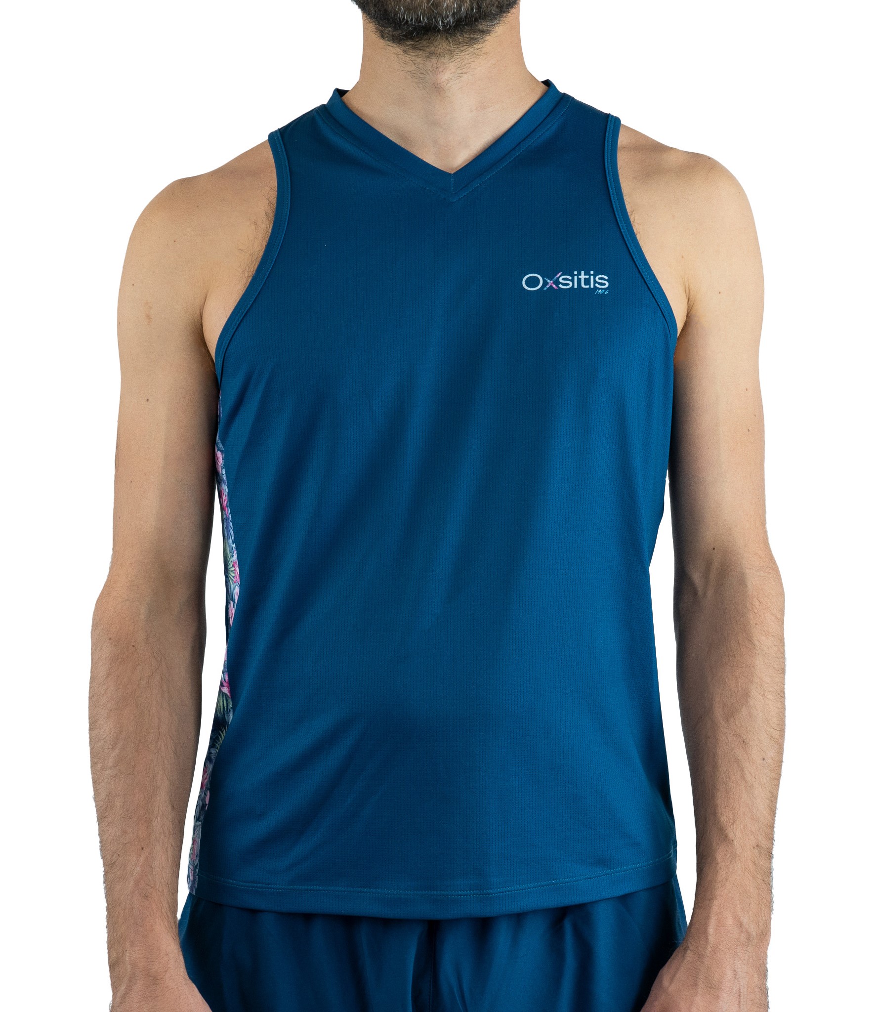 Débardeur running technique et respirant homme OXSITIS 140.6 Bleu 2