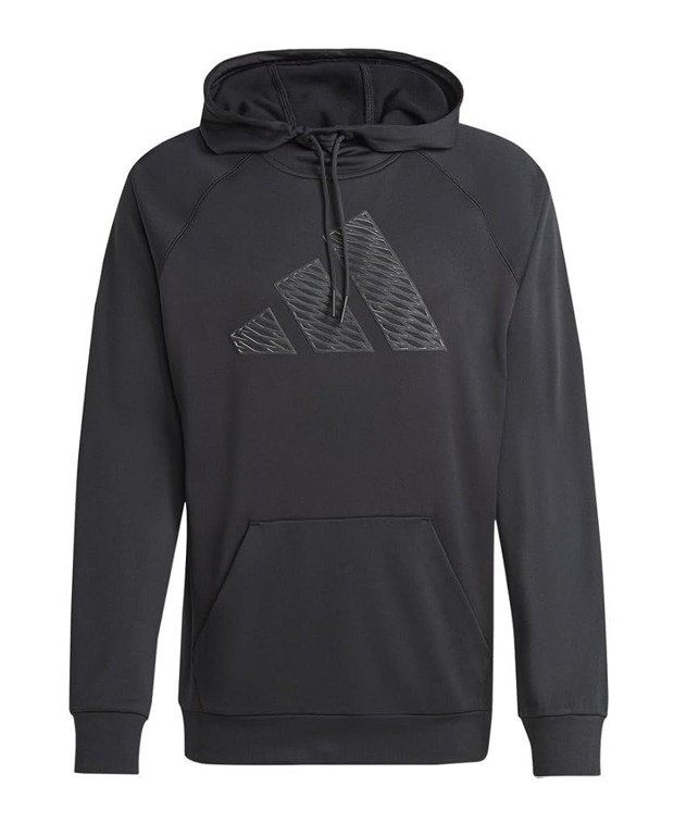 Sweat à capuche sans zip homme Adidas GG BL HD Noir Anthracite 3